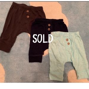 3 soft newborn pants